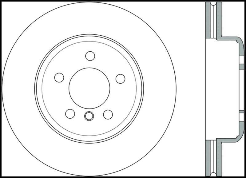 StopTech 2011-2013 BMW 535i / 2012-2016 BMW 640i Slotted & Drilled Front Left Brake Rotor