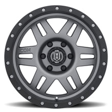 Cargar imagen en el visor de la galería, Rueda de titanio ICON de seis velocidades, 17x8,5, 6x5,5, desplazamiento de 25 mm, 5,75 pulgadas, BS, diámetro de 108,1 mm