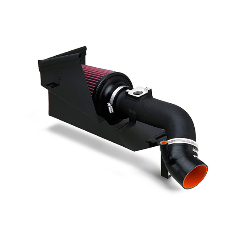 Mishimoto 06-11 Honda Civic Si Entrada de aire de alto rendimiento con escudo térmico - Negro arrugado