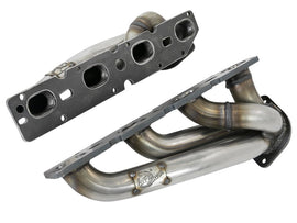aFe Power Twisted Steel 304SS cabezal corto 09-18 Dodge Challenger / Charger V8-5.7L
