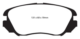 EBC 10+ Buick Allure (Canadá) 3.0 Pastillas de freno delanteras Greenstuff