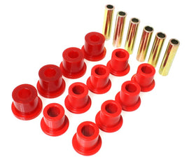 Juego de casquillos de resorte Energy Suspension Jeep - Rojo