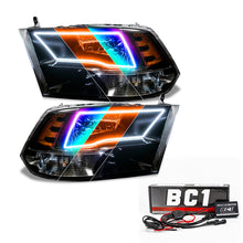 Cargar imagen en el visor de la galería, Oracle Lighting 09-18 RAM 1500 Sport Halo Headlights - Blk Housing w/BC1 Controller SEE WARRANTY