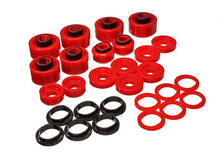 Cargar imagen en el visor de la galería, Energy Suspension 99-07 Ford F-250/F-350 SD 2/4WD Crew Cab Body Mount Set - Red