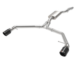 afe MACH Force-Xp 13-16 Audi Allroad L4 SS Escape con eje trasero y puntas de carbono