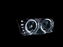 Cargar imagen en el visor de la galería, ANZO 1999-2006 Gmc Sierra 1500 Faros delanteros de cristal con halo y LED cromados