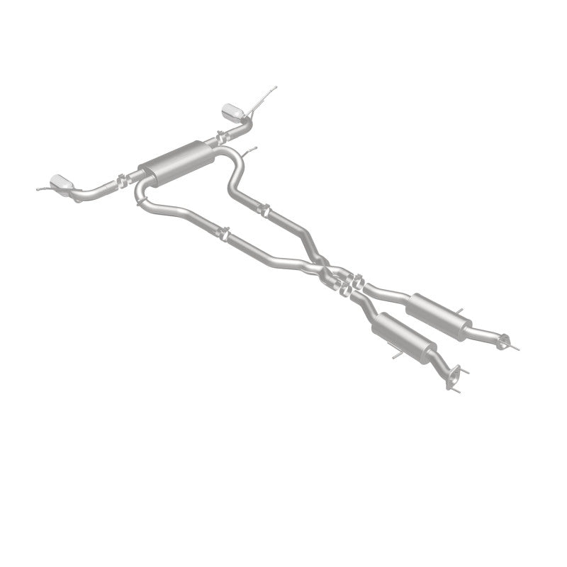 MagnaFlow Cat-Back SS 2.5 pulgadas, parte trasera doble dividida, punta negra de 4 pulgadas 11-16 Jeep Grand Cherokee 5.7L V8/3.6L V6