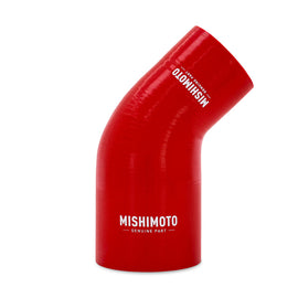 Acoplador reductor de silicona Mishimoto 45 grados 2,5 pulgadas a 3 pulgadas - Rojo
