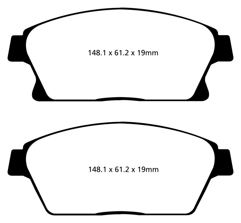 Pastillas de freno delanteras EBC 13+ Buick Encore 1.4 Turbo Greenstuff