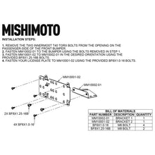 Cargar imagen en el visor de la galería, Reubicación de la placa de matrícula del parachoques modular Mishimoto 2021+ Ford Bronco