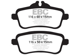 Pastillas de freno traseras EBC 14+ Mercedes-Benz CLA45 AMG 2.0 Turbo Redstuff