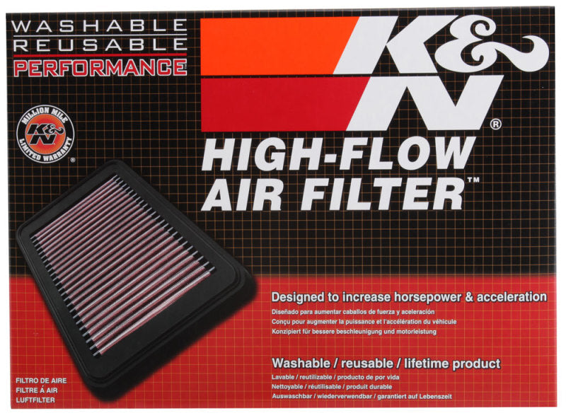 Filtro de aire ovalado personalizado K&amp;N de 7,75 pulgadas de ancho x 14,625 pulgadas de ancho x 2 pulgadas de alto