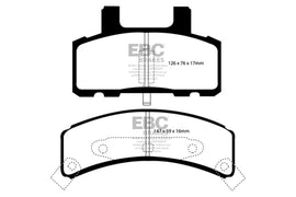 EBC 99-01 Cadillac Escalade 5.7 Pastillas de freno delanteras Greenstuff