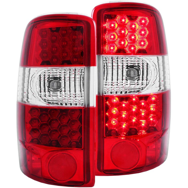 ANZO 2000-2006 Chevrolet Suburban luces traseras LED rojo/transparente