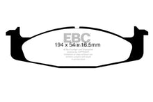 Cargar imagen en el visor de la galería, EBC 94-96 Ford Bronco 5.0 Ultimax2 Front Brake Pads