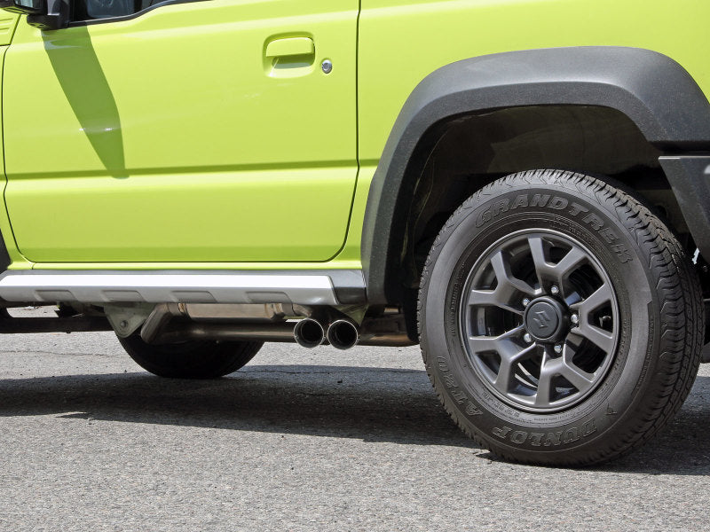 aFe 18-21 Suzuki Jimny Takeda 2-1/4pulg. Escape Cat-Back de acero inoxidable 304 con punta negra