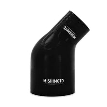 Cargar imagen en el visor de la galería, Acoplador reductor de silicona Mishimoto 45 grados 2,5 pulgadas a 4 pulgadas - Negro