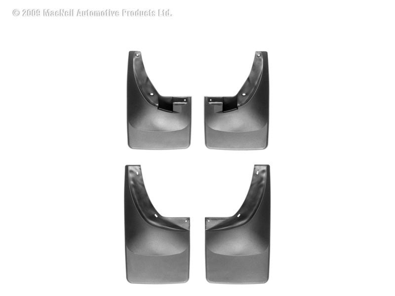 WeatherTech 06-08 Dodge Ram Truck Faldillas guardabarros sin perforación - Negro