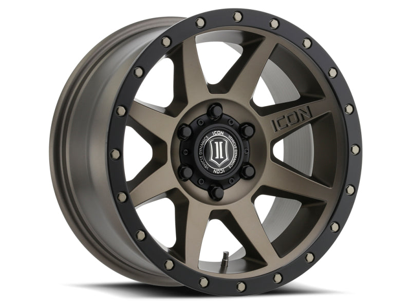 ICON Rebound Pro 17x8.5 5x150 25mm Offset 5.75in BS 110.1mm Rueda de bronce de diámetro