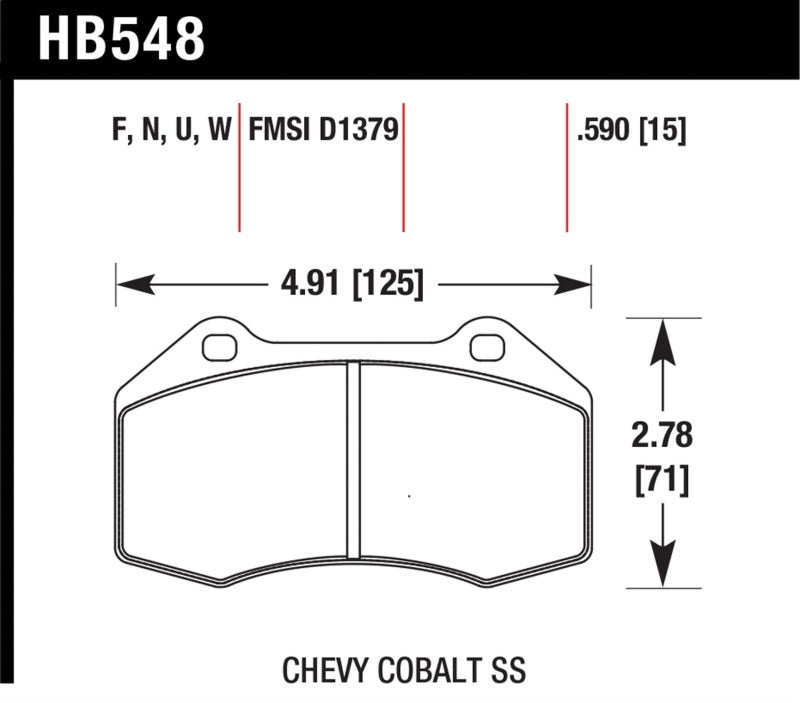Hawk 15-19 Alfa Romeo 4C 1.7L Base OE Incl. Sensor de desgaste de pastillas Pastillas de freno delanteras ER-1