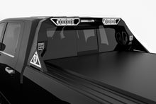Cargar imagen en el visor de la galería, Road Armor 10-19 Dodge 1500 iDentity Headache Rack con cápsulas/doble cápsula de 10 pulgadas/alivio de lámpara de freno/anillo - Crudo