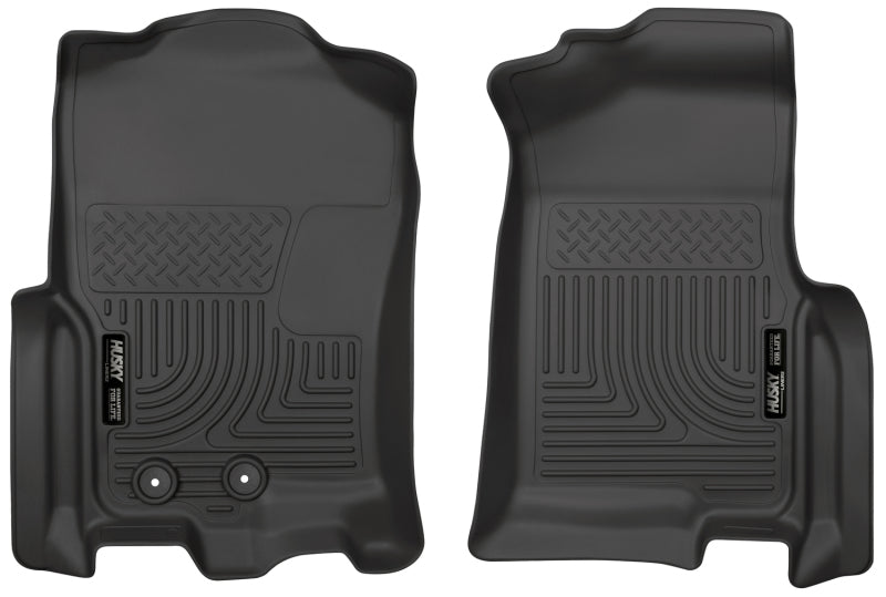 Husky Liners 2015 Ford Expedition/Lincoln Navigator WeatherBeater Revestimientos de piso delanteros negros