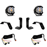 Baja Designs 2018+ Jeep JL/JT Dual LP4 Kit de luces auxiliares con Upfitter