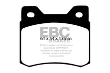 Cargar imagen en el visor de la galería, EBC 84-86 Pastillas de Freno Traseras Mercedes-Benz 190/190E 2.3 Redstuff