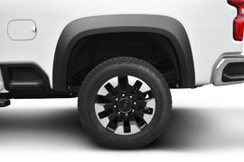 Bushwacker 2020 Chevrolet Silverado 2500 Extend-A-Fender Style Bengalas traseras 2 piezas - Negro