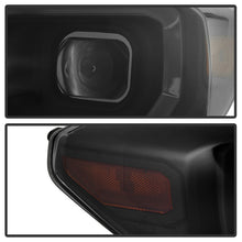 Cargar imagen en el visor de la galería, xTune 16-18 Toyota Tacoma SR/SR5 DRL Proj Headlights w/Turn Signal - Blk Smk (PRO-JH-TTA16-SR-BSM)