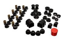 Cargar imagen en el visor de la galería, Energy Suspension 91-02 Saturn S Series Coupe/Sedan/Wagon Black Hyper-Flex Master Bushing Set