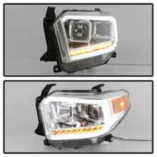 Cargar imagen en el visor de la galería, xTune 14-17 Toyota Tundra DRL LED Light Bar Projector Headlights - Chrome (PRO-JH-TTU14-LB-C)