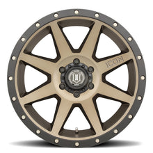 Cargar imagen en el visor de la galería, ICON Rebound 20x9 6x135 16mm Offset 5.625in BS Rueda de bronce