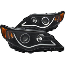 Cargar imagen en el visor de la galería, ANZO 2012-2013 Toyota Camry Projector Headlights w/ Halo Black