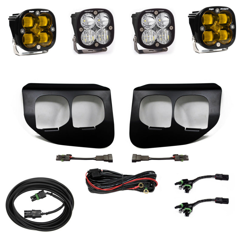 Baja Designs Ford Super Duty (20-On) Luces antiniebla Dual FPK Ámbar SAE/Sport DC Baja Designs