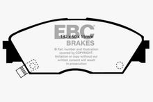 Cargar imagen en el visor de la galería, EBC 90-92 Honda Civic CRX 1.6 Si Ultimax2 Front Brake Pads