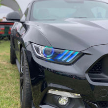 Cargar imagen en el visor de la galería, Oracle 15-17 Ford Mustang V6/GT/Shelby Dynamic DRL  w/ Halo Kit - ColorSHIFT - Dynamic SEE WARRANTY