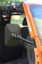 Cargar imagen en el visor de la galería, Rugged Ridge 97-18 Jeep Wrangler Textured Black Rectangluar Quick Release Mirror Kit