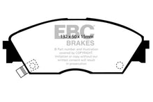 Cargar imagen en el visor de la galería, EBC 90-92 Honda Civic CRX 1.6 Si Pastillas de freno delanteras Yellowstuff