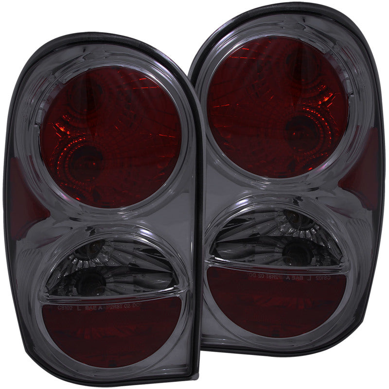 ANZO 2002-2007 Jeep Liberty luces traseras ahumadas