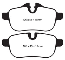 Cargar imagen en el visor de la galería, EBC 09+ BMW Z4 3.0 (E89) Pastillas de freno traseras Redstuff