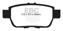 Cargar imagen en el visor de la galería, EBC 05-14 Honda Ridgeline 3.5 Greenstuff Rear Brake Pads