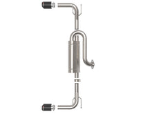 Cargar imagen en el visor de la galería, aFe 19-22 Mazda 3 L4 2.5L Takeda Escape con eje trasero 304 SS de 3 a 2-1/2 pulgadas con punta de fibra de carbono
