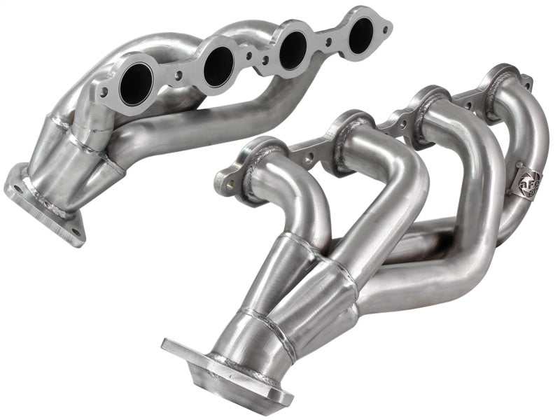 Cabezales de acero trenzado aFe Power Acero inoxidable 409 02-13 GM Silverado/Sierra 1500 V8 GMT800/GMT900