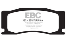 Cargar imagen en el visor de la galería, EBC 08-09 Jaguar XKR 4.2 Sobrealimentado (Cartera) Pastillas de freno delanteras Yellowstuff