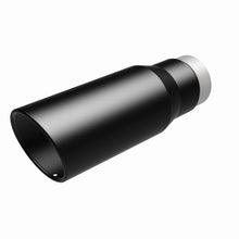 Cargar imagen en el visor de la galería, MagnaFlow Tip Stainless Black Coated Single Wall Round Single Outlet 5in Dia 3.5in Inlet 14.5in L