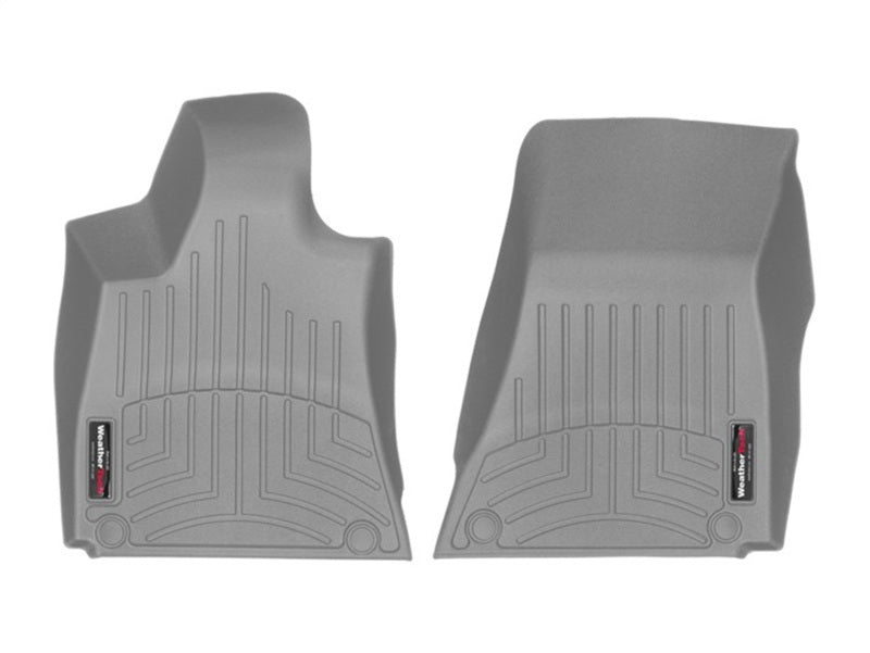 WeatherTech 2016 + Maserati Ghibli Rear Wheel Drive Style 1 Grommet Front FloorLiner - Grey
