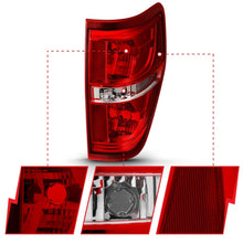 Cargar imagen en el visor de la galería, ANZO 2009-2014 Ford F-150 Euro luz trasera roja/transparente (sin bombilla)
