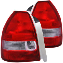 Cargar imagen en el visor de la galería, ANZO 1996-2000 Honda Civic luces traseras rojas/transparentes