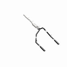 Cargar imagen en el visor de la galería, MagnaFlow SYS Cat-Back 3.5in Black Dual Split Rear Tips 10-13 Chevy Silverado / GMC Sierra 5.3L